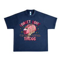 Navy forget love id rather fall into tacos Urban Heavy Tee - MaliasSmallBusiness