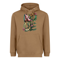 Toasted Coconut Love boots horseshoe Heavyweight Hoodie - HowdyJamesFarm