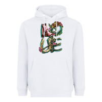 White Love boots horseshoe Heavyweight Hoodie - HowdyJamesFarm