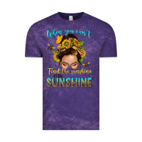 Cloud Purple when you cant find the sunshine be the sunshine me Vintage Tee - NancyCooperArtShop