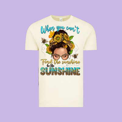 When You Cant Find The Sunshine Be The Sunshine Me Vintage Tee Designed By Nancycooperartshop