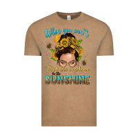 Vintage Coffee when you cant find the sunshine be the sunshine me Vintage Tee - NancyCooperArtShop