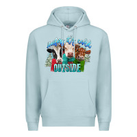 Blue Mist heifers its cold outside Premium Hoodie - CowGirlArtShop