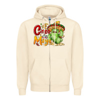 Sandshell Cinco de mayo with cactus Zipper Hoodie - NancyCooperArtShop