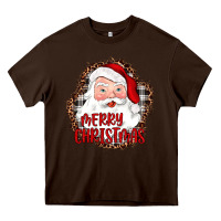 Chocolate Brown merry christmas santa Heavy Core Tee - JahusDesignShop