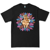 Black easter leopard bunny sunflower Premium Tee - Artiststas