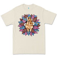 Easter Leopard Bunny Sunflower Premium Tee | Teevron