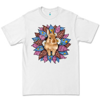 White easter leopard bunny sunflower Premium Tee - Artiststas