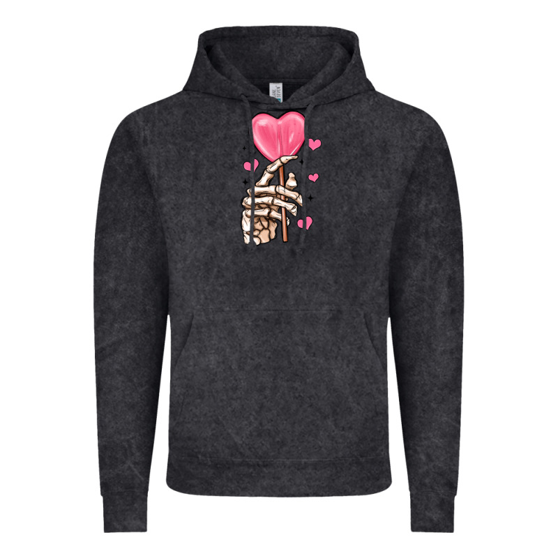 Skeleton Hand With Sugar Valentines Day Vintage Hoodie by MaliasSmallBusiness | Teevron