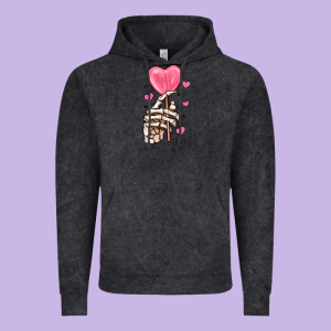 Skeleton Hand With Sugar Valentines Day Vintage Hoodie Designed By Maliassmallbusiness