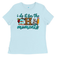 Baby Blue i do it for the aha moments Ladies Tee - BundleAndBundleShop