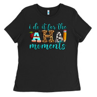 Black i do it for the aha moments Ladies Tee - BundleAndBundleShop