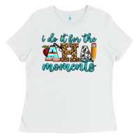 White i do it for the aha moments Ladies Tee - BundleAndBundleShop