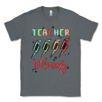 Charcoal Heather teacher claus Classic Tee - MaliasSmallBusiness