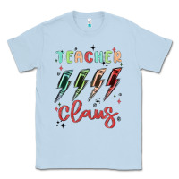 Dusty Blue teacher claus Classic Tee - MaliasSmallBusiness