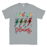 Heather Grey teacher claus Classic Tee - MaliasSmallBusiness