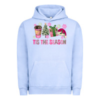 Pigment Grape Ice Pink Christmas Tis The Season Urban Hoodie - FaDigitalArtStudio