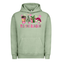 Pigment Oil Green Pink Christmas Tis The Season Urban Hoodie - FaDigitalArtStudio