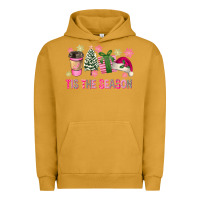 Pigment Peanut Butter Pink Christmas Tis The Season Urban Hoodie - FaDigitalArtStudio