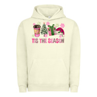 Pigment Pistachio Pink Christmas Tis The Season Urban Hoodie - FaDigitalArtStudio