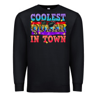 Black Coolest queer in town Premium Sweatshirt - CowGirlArtShop