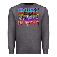 Charcoal Heather Coolest queer in town Premium Sweatshirt - CowGirlArtShop