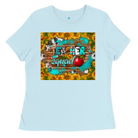 Baby Blue teacher squad tumbler Ladies Tee - BundleAndBundleShop