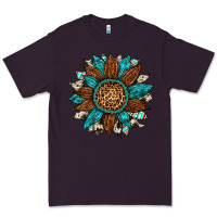 Plum gemstone cowhide leopard turquoise sunflower Premium Tee - Artiststas