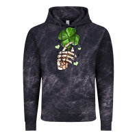 Skeleton Hand With Shamrock St Patrick S Day Vintage Hoodie | Teevron