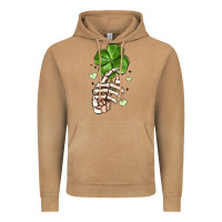 Vintage Camel skeleton hand with shamrock st patrick s day Vintage Hoodie - MaliasSmallBusiness