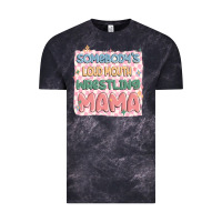 Cloud Black somebody's loud mouth wrestling mama Vintage Tee - MaliasSmallBusiness