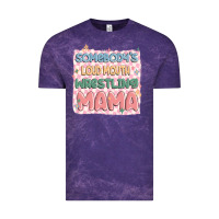 Cloud Purple somebody's loud mouth wrestling mama Vintage Tee - MaliasSmallBusiness