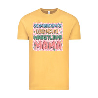 Vintage Mustard somebody's loud mouth wrestling mama Vintage Tee - MaliasSmallBusiness