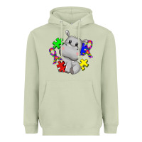 Matcha autism hippopotamus Heavyweight Hoodie - CowGirlArtShop