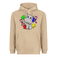 Mushroom autism hippopotamus Heavyweight Hoodie - CowGirlArtShop