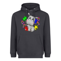 Smoke autism hippopotamus Heavyweight Hoodie - CowGirlArtShop