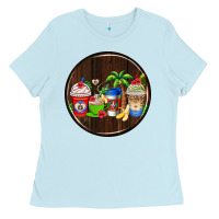 Baby Blue dominican republic coasters Ladies Tee - AdoDesignShop