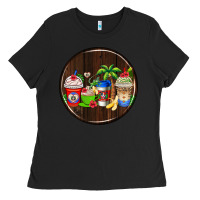 Black dominican republic coasters Ladies Tee - AdoDesignShop