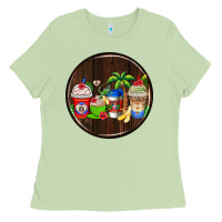 Matcha dominican republic coasters Ladies Tee - AdoDesignShop