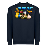 Navy headstart dude Heavyweight Sweatshirt - BundleAndBundleShop