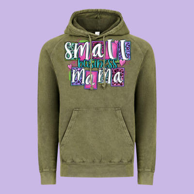 Small Business Mama Vintage Hoodie Designed By Maliassmallbusiness