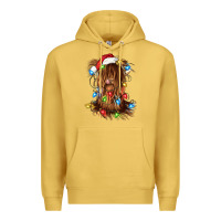 Antique Gold christmas heifer cow gnome Premium Hoodie - CowGirlArtShop