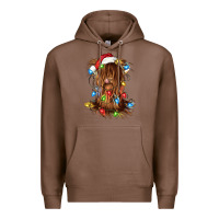 Chestnut christmas heifer cow gnome Premium Hoodie - CowGirlArtShop
