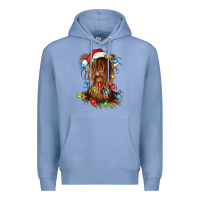 Colony Blue christmas heifer cow gnome Premium Hoodie - CowGirlArtShop