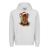 Dove Grey christmas heifer cow gnome Premium Hoodie - CowGirlArtShop