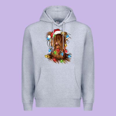 Christmas Heifer Cow Gnome Premium Hoodie Designed By Cowgirlartshop
