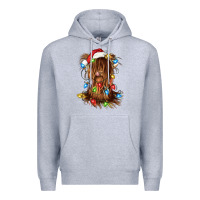 Heather Grey christmas heifer cow gnome Premium Hoodie - CowGirlArtShop