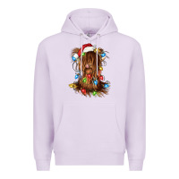 Lilac christmas heifer cow gnome Premium Hoodie - CowGirlArtShop