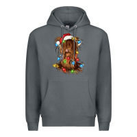 Rock christmas heifer cow gnome Premium Hoodie - CowGirlArtShop