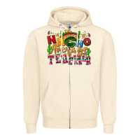 Sandshell Nacho average Teacher Zipper Hoodie - NancyCooperArtShop